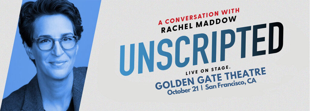Rachel Maddow at Golden Gate Theatre